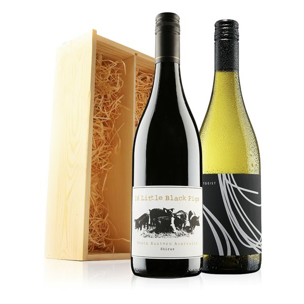 Virgin Wines Classic Christmas Duo in Wooden Gift Box