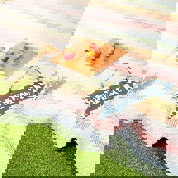 Pure new wool picnic blanket - Rainbow - Heating & Plumbing London - Picnic Blanket