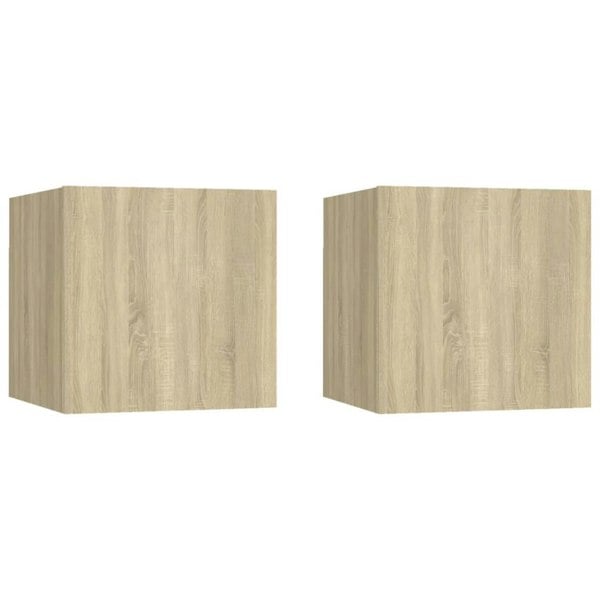 Berkfield Bedside Cabinets 2 pcs Sonoma Oak 30.5x30x30 cm Engineered Wood