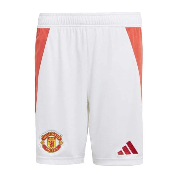 Adidas Childrens/Kids Home Manchester United FC Football Shorts - White - 