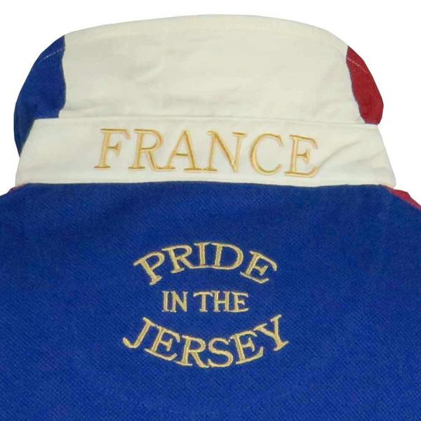 Retro France Rugby League Shirt Polo Collar
