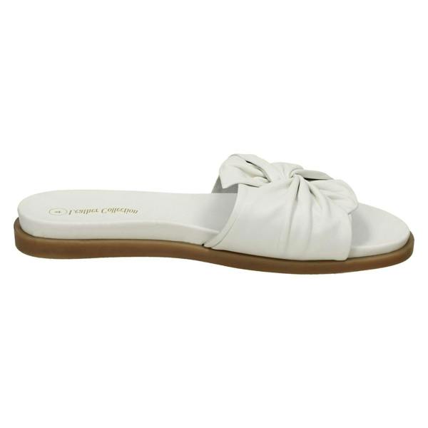 Leather Collection Ladies Leather Collection Twisted Vamp Mules F00203