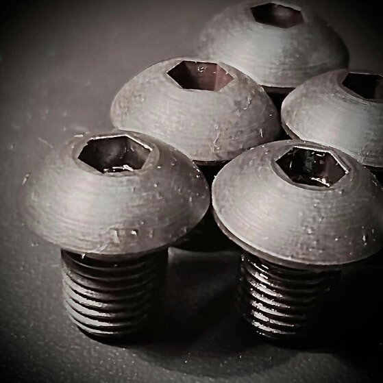 Fixaball UNF 10/32 Socket Screw Button High Tensile 10.9 Self-Colour