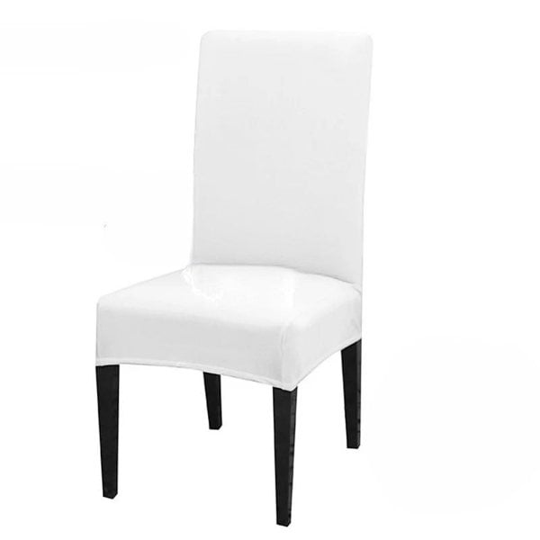 Anyseat Chair Cover White with Anti-Dirt and Waterproof Elastic Material for Dining Room Kitchen Wedding Hotel Banquet Restaurant