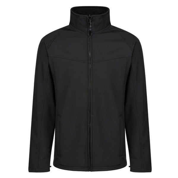 Regatta Uproar Mens Softshell Wind Resistant Fleece Jacket - All Black