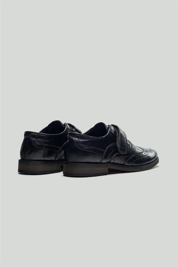 House of Cavani Boys Russel Black Shoes