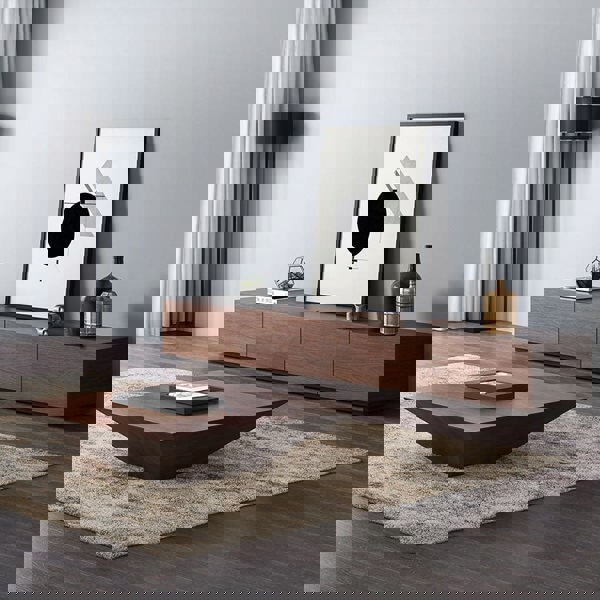 Lavone Coffee Table With TV Stand Set, Walnut-Ritconcept-Rit Concept