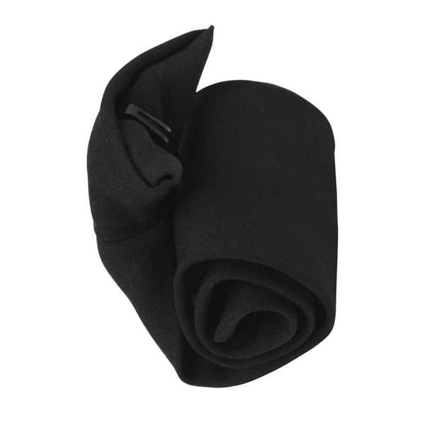 Premier Tie - Mens Plain Workwear Clip On Tie - Black