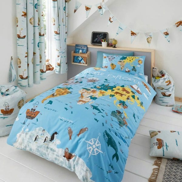 World Explorer Bedding Kids Bedding - Happy Linen Company