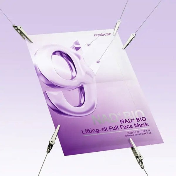 NUMBUZIN No. 9 NAD+ BIO Lifting-sil Full Face Mask Set (4 Sheets + Lifting Band)