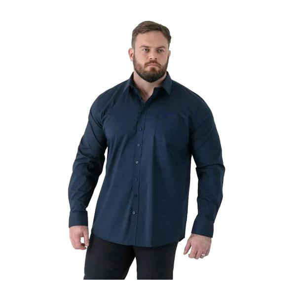 Duke Mens Oliver D555 Stretch Shirt - Navy