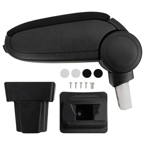 Berkfield Car Armrest Black 11.5x32x(30-50) cm ABS