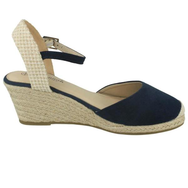 Savannah Ladies Savannah Mid Rope Wedge Espadrilles F2274