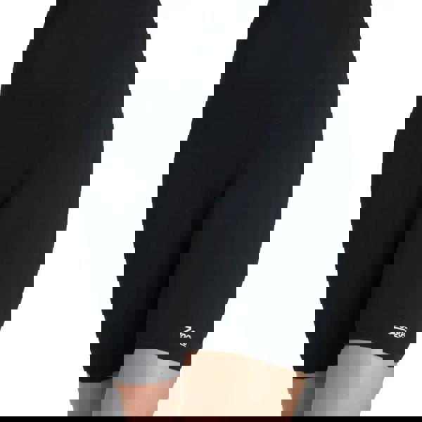 Black Zoggs Cottesloe Legsuit with sleek swim shorts and short leg height