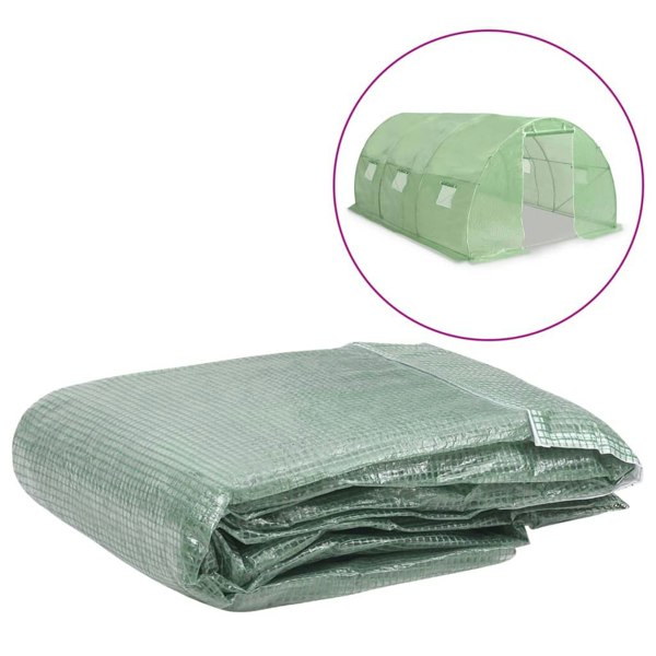 Berkfield Greenhouse Replacement Cover (13.5 m�__) 300x450x200 cm Green