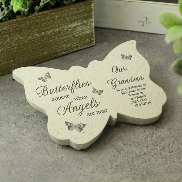 Personalised Memento Company Personalised Butterflies Appear Memorial Printed Resin Butterfly