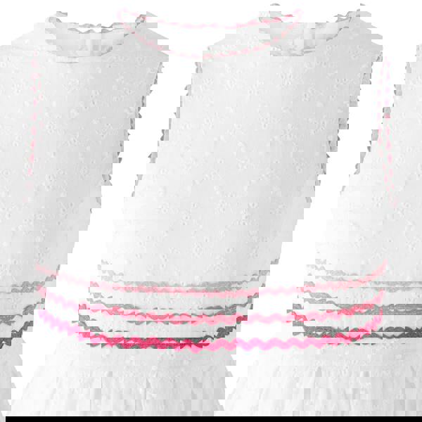 Rachel Riley Eyelet Ric Rac Dress