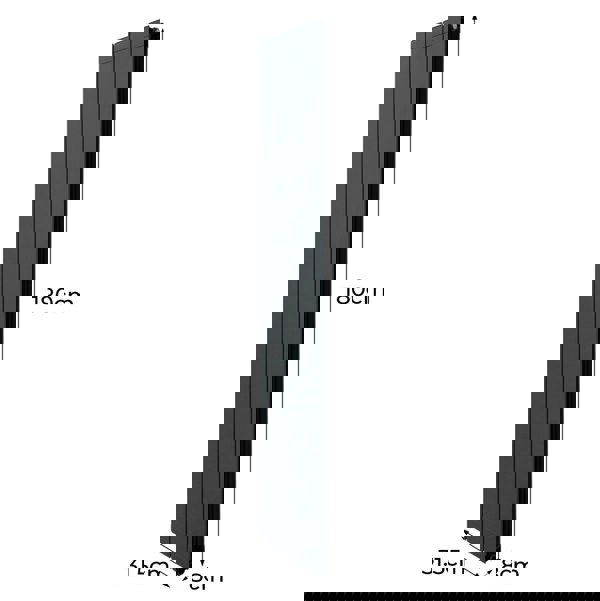 Monstershop Aluminium Radiator – 1800mm x 315mm – Anthracite Grey