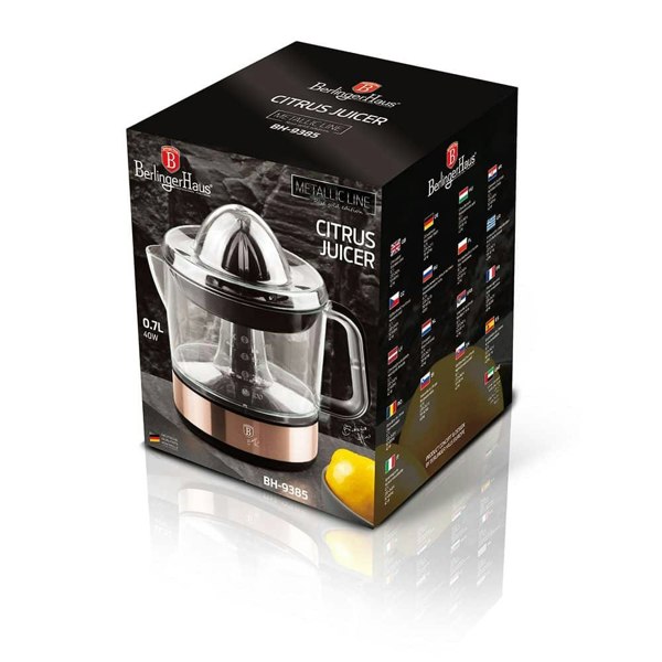 Packaging box of the Berlinger Haus BH/9385 Electric Citrus Juicer.