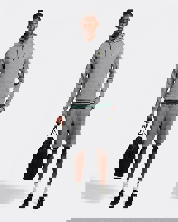 Lyle & Scott Mens Pullover Hoodie - T28 Mid Grey Marl