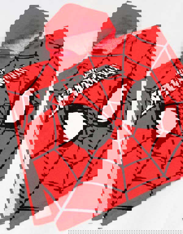 Marvel Boys Multicoloured Spider-Man Large Placement Graphic/Logo Poncho Towel (One Size)