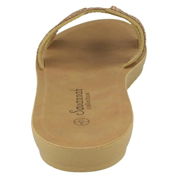 Savannah Ladies Savannah Diamante Vamp Mules