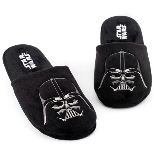 Star Wars Mens Dark Side Darth Vader Slippers - Black