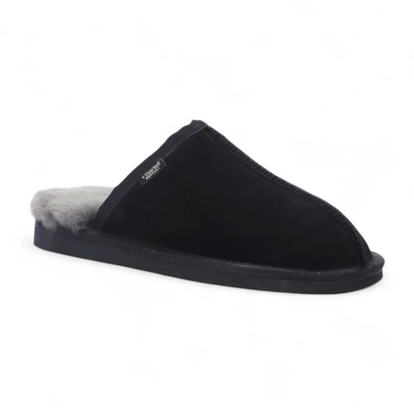 Infinity Leather Highland - Men's Genuine Sheepskin Suede Mule Slippers