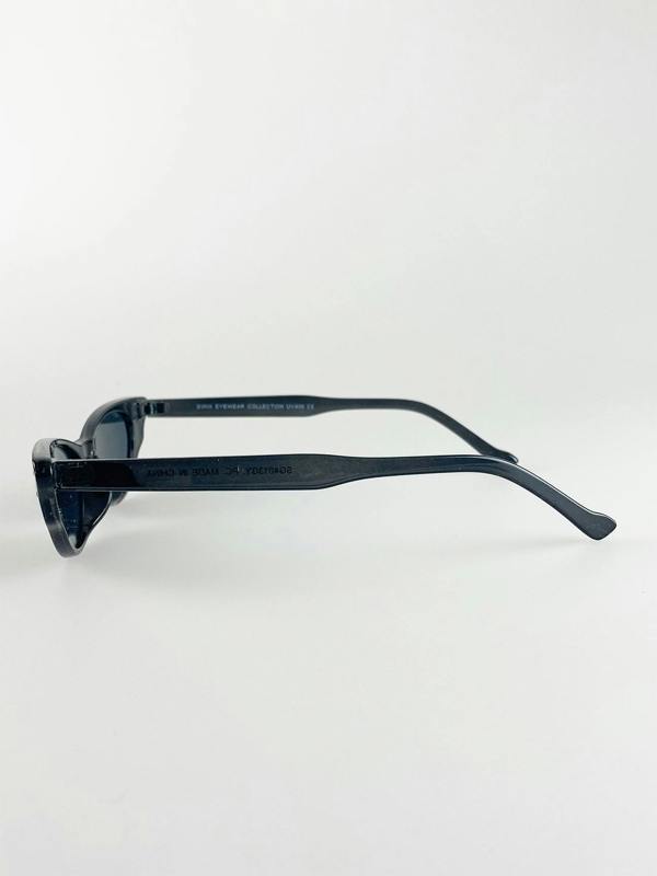 Grey Extreme Cat Eye Sunglasses with Grey Lenses - svnx