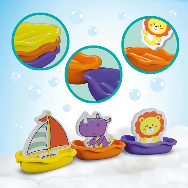 SES Creative Bath Boats - Safari Animals