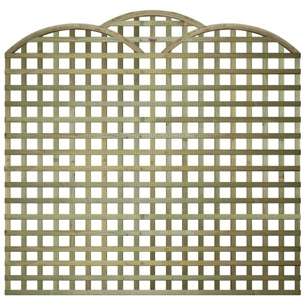 [rackhams variation] trellis triple dome privacy top [6ft x 1ft, 2f, 3ft, 4ft, 5ft] 1