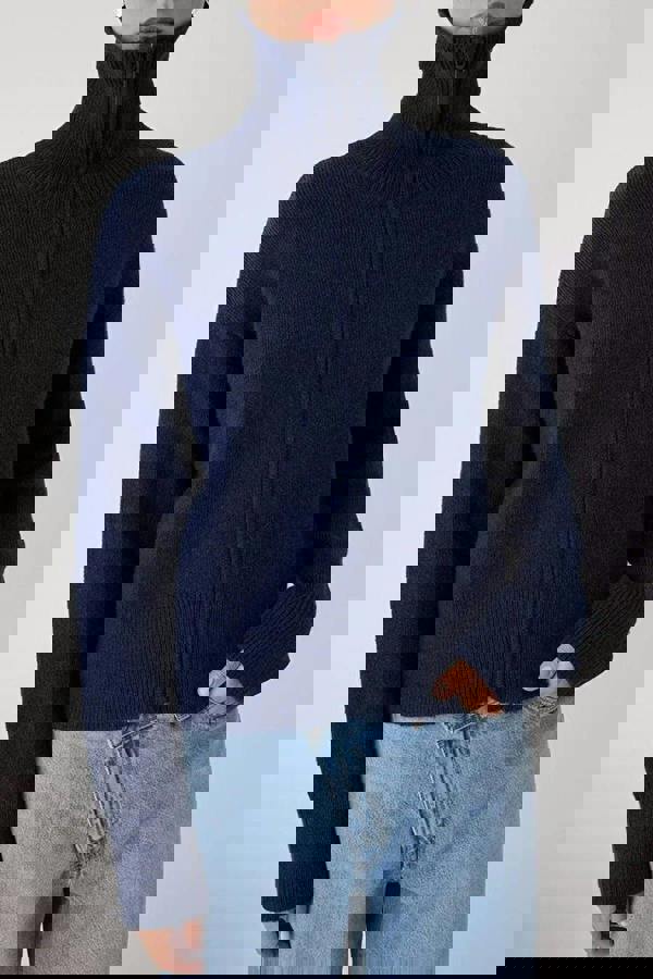 WOVCOR Soft Textured Oversize Knit Cardigan with Zipper