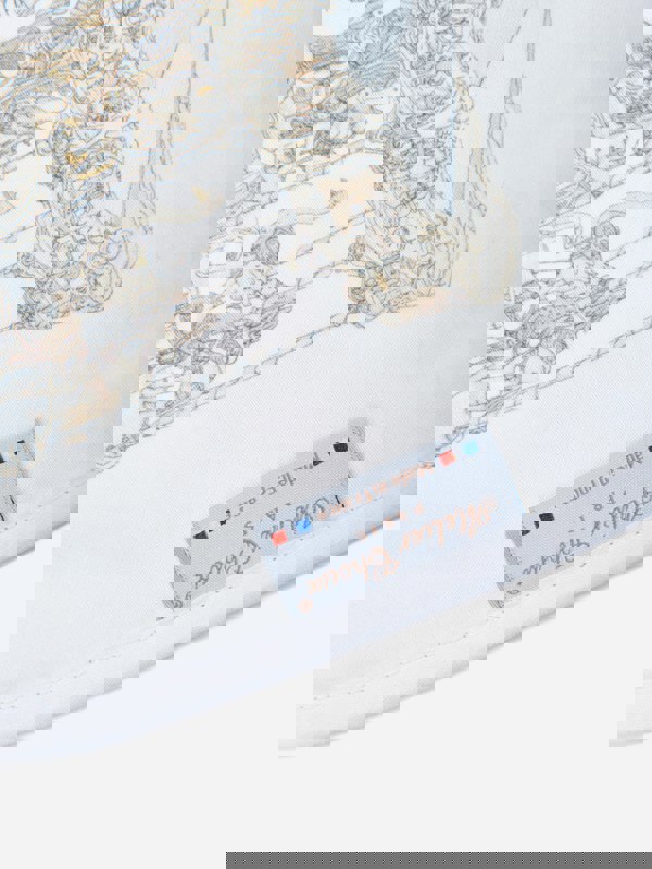 Atelier Choux Baby Boys Carousel Satin Bib in Blue