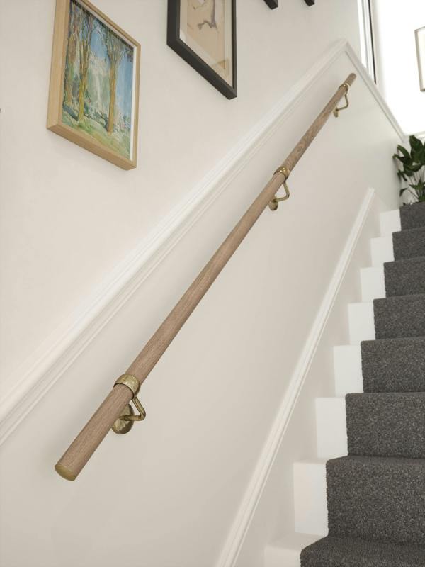 Handrails Direct Oversley Walnut Straight Flight Handrail
