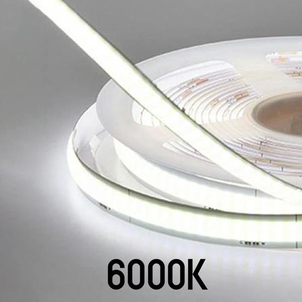 ENER-J 5 Meter 24V LED COB Strip 6000K IP65 (Power Supply Not Included)