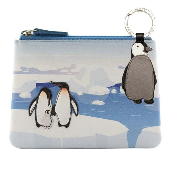 Mala Leather Penguin Coin Purse & Keyring Gift Set