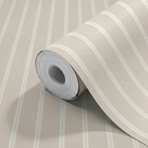 Hoopla Walls Heritage Stripe - Natural 10m Wallpaper