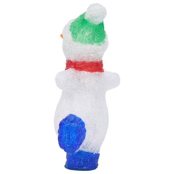 Berkfield LED Christmas Acrylic Snowman Figure Indoor and Outdoor 30cm