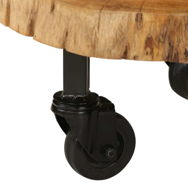 Berkfield Coffee Table Solid Acacia Wood 60x55x25 cm