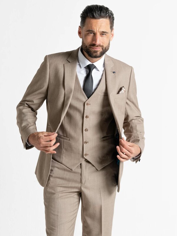 V2 Classic Henry - Light Brown Three Piece Suit