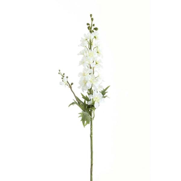 Wyld Haus Set of 3 Artificial Flowers Tall White Delphinium Stems