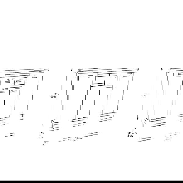 Furniture To Go Corona 4 Door 2 Drawer Sideboard in Artisan Oak