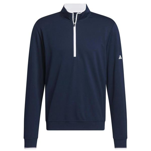 Adidas Mens Quarter Zip Sweatshirt - Collegiate Navy