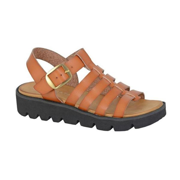 Cipriata Womens/Ladies Azia T-Bar Sandals - Tan - 