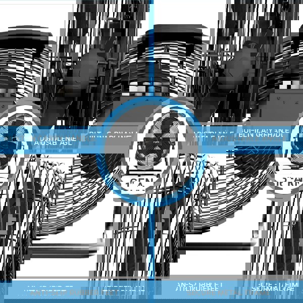 Air Pro 16" Floor Fan - Powerful Air Cooling Fan With 3 Speed Settings