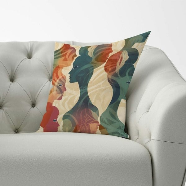 Warren Reed Coloured Silhouette Cushions