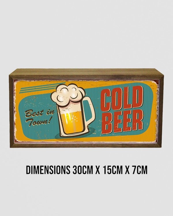 Light Box Home Cold Beer Best In Town