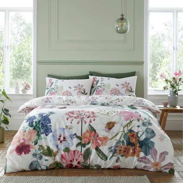 RHS Exotic Garden 200 Thread Count Cotton Reversible Duvet Cover Set