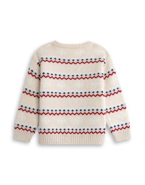 Bluey Unisex Kids Beige Character Christmas Jumper