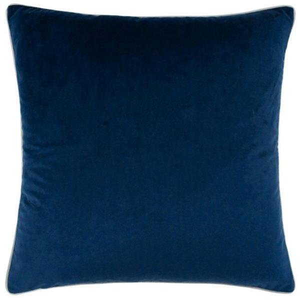 Furn Meridian Velvet Cushion Cover - Navy/Silver